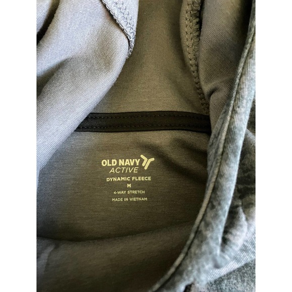 Men’s Old navy Active Dynamic Fleece Size M Gray Pullover Sweater Q6 - Picture 6 of 7